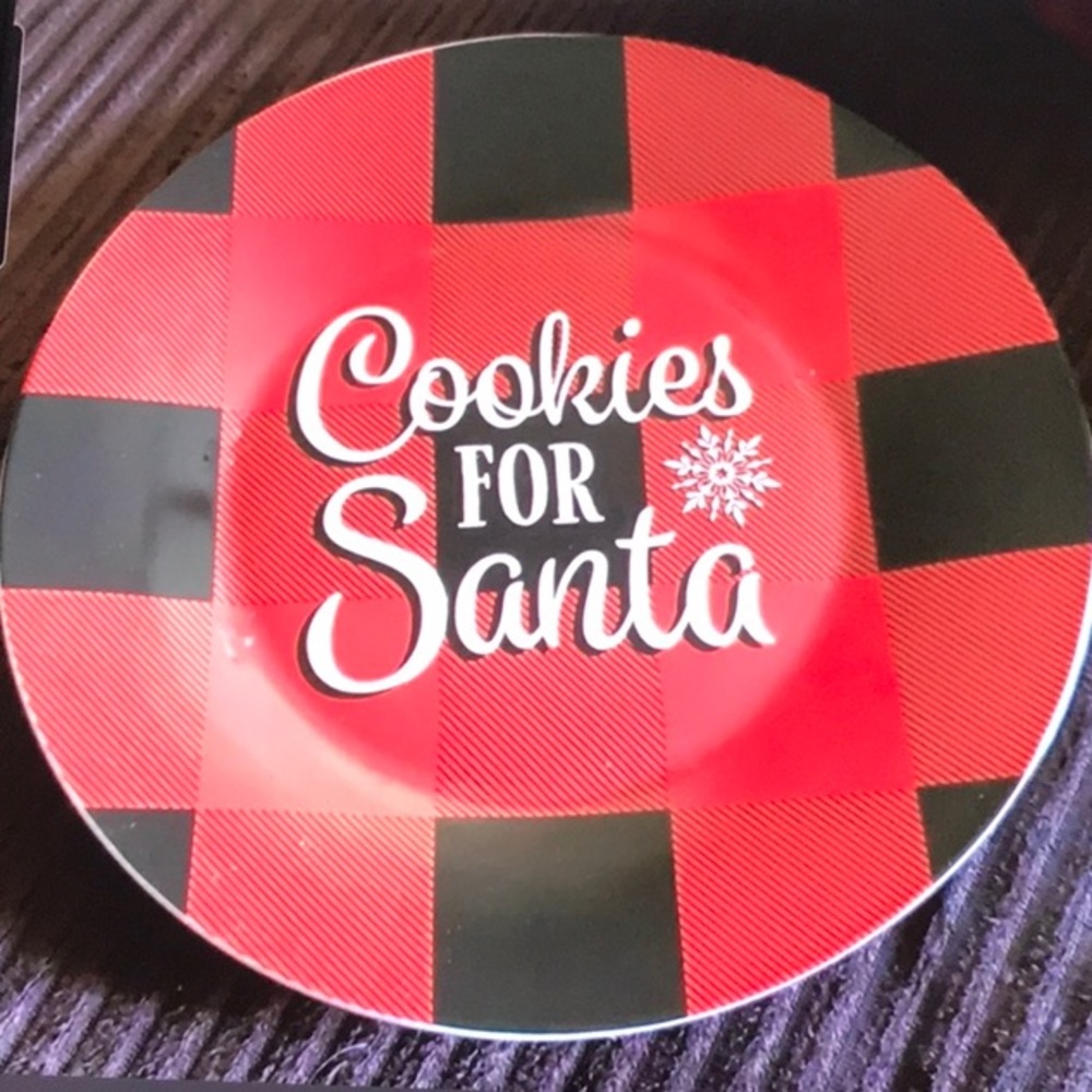 Cookies for Santa plate